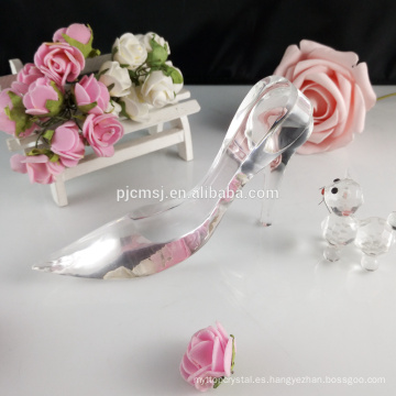 La figurilla de los zapatos del tacón alto de las señoras del cristal cristal favorece GCG-042